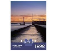 Puzzle pour Adolescents 1000 Pièces CAIS DO SODRE Puzzles pour Adultes, Jouet, Décoration Murale, Découpe De Précision, Cadeaux Uniques d'anniversaire Et De Noël 38x26cm/1000pcs