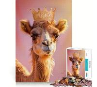 Puzzle pour Adolescents 1000 pièces Camel King Tight Cut Dépannage Amusant,résolution de problèmes,détente et Loisirs créatifs,décoration de Noël (38x52cm)