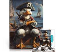 Puzzle pour Adolescents 1000 pièces Canard samouraï Jeu Familial Anti-Stress Défi Difficile Anniversaire et Cadeaux Uniques 52x38cm