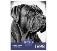 Puzzle pour Adolescents 1000 Pièces Cane Corso Drawing Puzzles pour Adultes Jeux Relaxants Décoration Murale Idéal comme Cadeau pour Toute La Famille 38x26cm/1000pcs