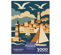 Puzzle pour Adolescents 1000 Pièces Cannes Travel Puzzles pour Adultes, Jouet, Décoration Murale, Analyse Et Logique, Cadeaux De Noël Et d'anniversaire 38x26cm/1000pcs
