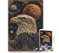 Puzzle pour Adolescents 1000 pièces Cartes de Tarot Aigle Puissant Décoration Parfaite Jeu Pratique Cadeaux de Père Noël Secret (Taille 50x75cm)