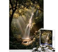 Puzzle pour Adolescents 1000 pièces Cascade cachée Jeu de réflexion Jeu de détente pour Passer Le Temps à la Maison Décoration Jouet Interaction Parent-Enfant (38x26cm)