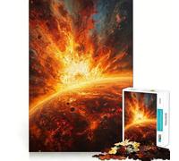 Puzzle pour Adolescents 1000 pièces Cataclysme Céleste︰ L'explosion Finale Jeu d'articulation serrée Jouet de Jeu cognitif Facile à Jouer Décoration de Noël Amusante (38x52cm)