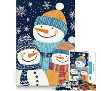 Puzzle pour Adolescents 1000 pièces Célébrez la Magie de l'hiver Bords impeccables Jeu Amusant et Stimulant Moments de détente et de Plaisir Décoration de Noël (38x26cm)