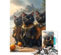 Puzzle pour Adolescents 1000 pièces Chat Aristocrate Jouet addictif pour cultiver la Patience Jeu Familial Convient aux Couples Excellent Cadeau pour Les Amateurs de Jeux (Dimensions 38x26cm)