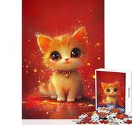 Puzzle pour Adolescents 1000 pièces Chatons Mignons Jeu éducatif d'analyse et de logique décoration intérieure Cadeau Unique pour Anniversaire et Noël (50x75cm)