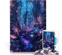 Puzzle pour Adolescents 1000 pièces Chemin de la forêt enchantée Activité familiale Jeu éducatif pour Anniversaire, Noël 75x50cm
