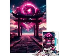 Puzzle pour Adolescents 1000 pièces Chemin Japonais vers Torii Jeu intellectuel Casse-tête Difficile Excellent Cadeau pour Les Amateurs de Jeux (Dimensions 38x26cm)