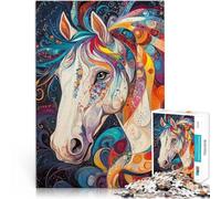 Puzzle pour Adolescents 1000 pièces Cheval Avatar Artistique Jouets de Divertissement Familial Une œuvre d'art 38x52cm