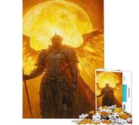 Puzzle pour Adolescents 1000 pièces Chevalier ailé de feu Puzzle Adulte à Faire soi-même Jouet idéal pour Passer Le Temps Pendant Les Vacances à la Maison Offre spéciale comme Cadeau