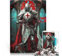 Puzzle pour Adolescents 1000 pièces Chevalier de la Croix-Rouge Jouets de Jeu stimulants Renforcer l'amour Entre Les Couples 26x38cm