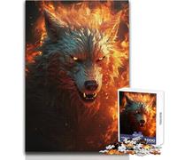 Puzzle pour Adolescents 1000 pièces Chien Infernal en colère - Casse-tête - Jeux et activités familiales - Idée Cadeau - Dimensions : 50x75cm