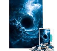 Puzzle pour Adolescents 1000 pièces Ciel orageux avec éclairs et tourbillons Jeux relaxants Jouets addictifs pour cultiver la Patience Cadeaux d'anniversaire pour s'amuser en Famille (75x50cm)