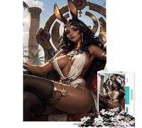 Puzzle pour Adolescents 1000 pièces Cléopâtre Reine des Desserts Jeu éducatif Stimulant d'analyse et de logique pour Les 14 Ans et Plus 38x26cm