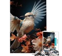Puzzle pour Adolescents 1000 pièces Colibri Blanc Jeu Impossible pour Un Jeu éducatif et Stimulant Jouet Amusant pour Les Couples (Dimensions 38x52cm)