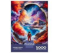 Puzzle pour Adolescents 1000 Pièces Colorful Cloud Space Puzzle pour Adultes Décoration Murale Jouet Une Œuvre d'art Cadeau d'anniversaire Unique 38x26cm/1000pcs
