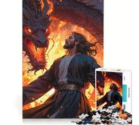 Puzzle pour Adolescents 1000 pièces Conquérant de l'enfer, Jeux Amusants, réduction du Stress intéressante, Chaque pièce est Unique 50x75cm