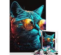 Puzzle pour Adolescents 1000 pièces CoolCatNumeroDos Jeu éducatif à Monter soi-même avec Poster et fiche de Questions Assortis Dimensions 38x52cm