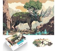 Puzzle pour Adolescents 1000 pièces Créature du cerf arboricole pour Le Jeu éducatif Challenge Toy Décoration Parfaite 75x50cm