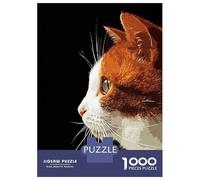 Puzzle pour Adolescents 1000 Pièces Cute Cat Vintage Puzzles pour Adolescents Jeux Relaxants Cadeaux pour Femmes pour Anniversaire, Noël 70x50cm/1000pcs