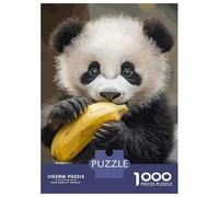 Puzzle pour Adolescents 1000 Pièces Cute Panda Puzzles pour Adolescents Jeux Relaxants Cadeaux pour Femmes pour Anniversaire, Noël 38x26cm/1000pcs