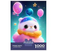 Puzzle pour Adolescents 1000 Pièces Cute Space Baby Puzzle pour Adultes Jouet Décoration Murale Course De Vitesse Manuelle Défi Éducatif 38x26cm/1000pcs