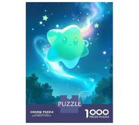 Puzzle pour Adolescents 1000 Pièces Cute Star in Polar Lights Puzzles pour Adultes Jeux De Détente Découpe De Précision Offre Spéciale pour Toute La Famille 70x50cm/1000pcs