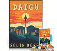Puzzle pour Adolescents 1000 pièces Daegu en Corée du Sud, Jouet éducatif, mais Aussi Amusant et Humoristique, Cadeau Unique pour Un Anniversaire et Noël 50x75cm