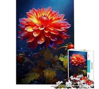 Puzzle pour Adolescents 1000 pièces Dahlia Mystique et Fantastique Jeu de réflexion Stimulant et Difficile (Dimensions 50x75cm)