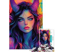 Puzzle pour Adolescents 1000 pièces Démone enchantée Puzzle Adulte Jeu Manuel pour s'amuser en Famille Difficile et Stimulant (Taille 50x75cm)