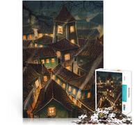 Puzzle pour Adolescents 1000 pièces Dernier étage pour Le Jeu éducatif Challenge Toy avec Affiche et Feuille de Questions correspondantes 38x26cm