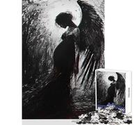 Puzzle pour Adolescents 1000 pièces Deuil voilé Jeu éducatif Course de Vitesse Manuelle Jouets à Monter soi-même avec Poster Assorti et Feuille de Questions (50x75cm)