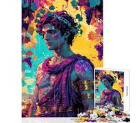 Puzzle pour Adolescents 1000 pièces Divine Revelry︰ Dionysus Neon Dreams Jeu éducatif à Assembler soi-même Cadeau d'anniversaire ou de Voyage (38x26cm)