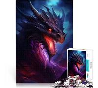 Puzzle pour Adolescents 1000 pièces Dragon Dangereux Jeu Familial Anti-Stress Défi Difficile Décoration d'intérieur 75x50cm