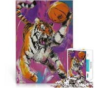 Puzzle pour Adolescents 1000 pièces Dunk du Tigre Jeu Familial Anti-Stress Défi Difficile Jeu éducatif pour Anniversaire, Noël 52x38cm