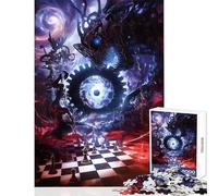 Puzzle pour Adolescents 1000 pièces Échiquier du Destin Jeu éducatif pour Un Anniversaire (50x75cm)