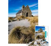 Puzzle pour Adolescents 1000 pièces Église du Bon Pasteur Puzzle Adulte Jeu Manuel pour s'amuser en Famille Difficile et Stimulant (Taille 50x75cm)