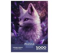 Puzzle pour Adolescents 1000 Pièces Enchanted Fox in Starlight Puzzles pour Adultes, Jouets Anti-Stress, Décoration Murale, Interaction Parent-Enfant 38x26cm/1000pcs