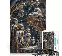 Puzzle pour Adolescents 1000 pièces Enchantement céleste Bords impeccables Jeu de réflexion Amusant Moments de détente Décoration de Noël (38x52cm)