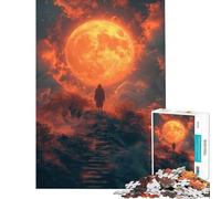 Puzzle pour Adolescents 1000 pièces Escalier vers la Lune Jeu intellectuel Casse-tête Difficile Excellent Cadeau pour Les Amateurs de Jeux (Dimensions 50x75cm)