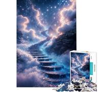 Puzzle pour Adolescents 1000 pièces Escalier vers Le Paradis Jouet éducatif Jeu d'apprentissage décoration Parfaite Cadeau d'anniversaire (Dimensions 50x75cm)