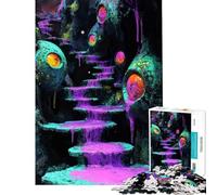 Puzzle pour Adolescents 1000 pièces Escalier vers l'inconnu Puzzle à Monter soi-même Jouet Cadeau d'anniversaire et Cadeaux Uniques (Dimensions 50x75cm)