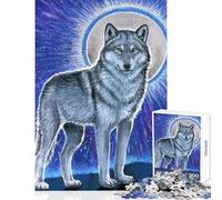 Puzzle pour Adolescents 1000 pièces Esprit du Loup Magique Jeu éducatif Analyse et logique Décoration intérieure Jouet Cadeau Unique pour Anniversaire et Noël (38x26cm)