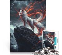 Puzzle pour Adolescents 1000 pièces Esprit du Renard Ardent Jouets de Divertissement Familial Bon Cadeau 52x38cm