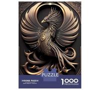 Puzzle pour Adolescents 1000 Pièces Eternal Flame Phoenix Puzzle pour Adultes Jeu Pratique Analyse Et Logique Interaction Parent-Enfant 52x38cm/1000pcs