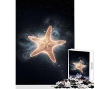 Puzzle pour Adolescents 1000 pièces Étoile de mer Lumineuse dans l'espace Jeu Anti-Stress Idée Cadeau Jeu Manuel Amusant pour réduire Le Stress Dimensions 38x26cm