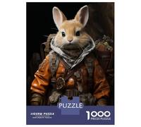 Puzzle pour Adolescents 1000 Pièces Explorer Bunny Puzzles pour Adolescents - Jeux Anti-Stress - Idéal pour Se Détendre À La Maison - Stimule Le Cerveau 52x38cm/1000pcs