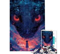 Puzzle pour Adolescents 1000 pièces Face au Dragon Stimule Le Cerveau Décoration Murale Jeu de détente Convient aux Personnes de 14 Ans et Plus (38x26cm)