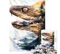 Puzzle pour Adolescents 1000 pièces Fangs of The Wild Jeu éducatif Jouet éducatif Idéal comme Cadeau pour Toute la Famille (38x52cm)